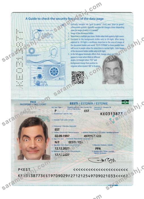 Estonia passport 2022-present